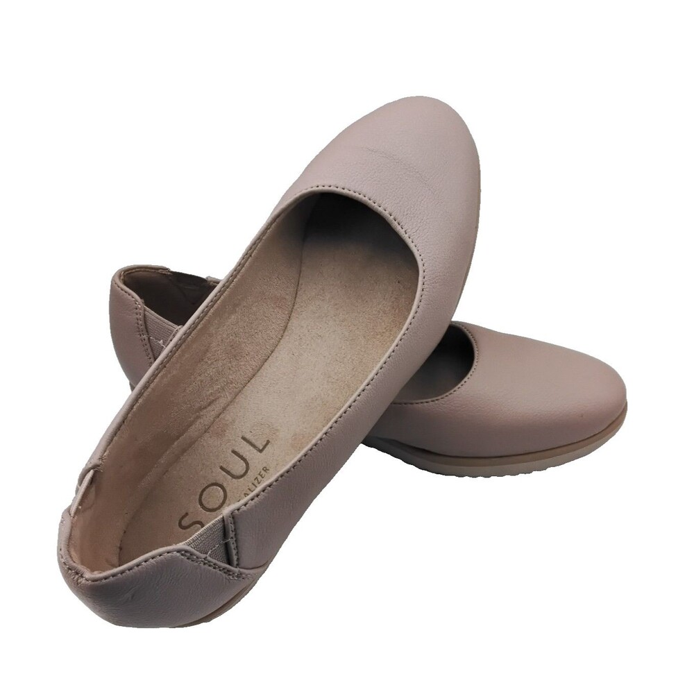 Naturalizer Soul Idea Ballet Flat Light Mauve  Women's Size 8.5 8 1/2 Memory Foa